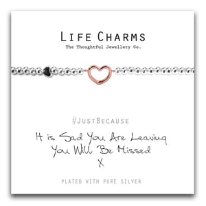 Life Charms Sad You Are Leaving Bracelet - Gifteasy Online