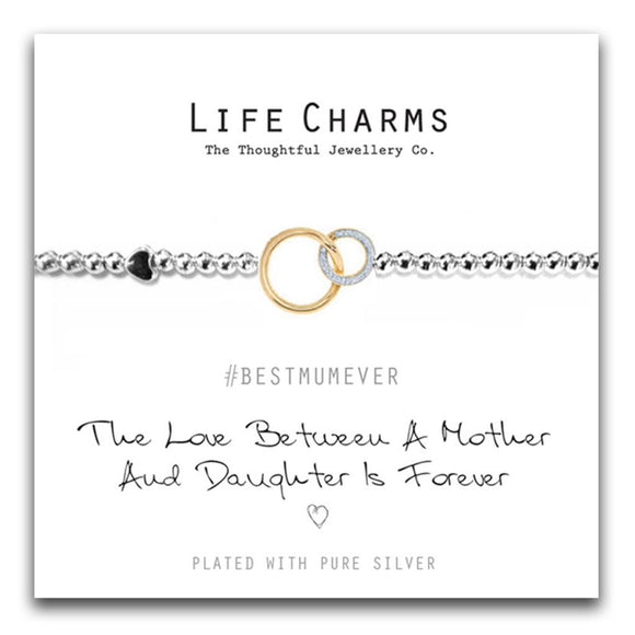 Life Charms Love Between Mother & Daughter Bracelet - Gifteasy Online