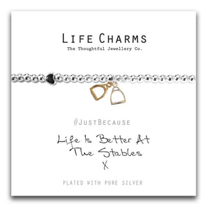 Life Charms Life is Better at the Stable Bracelet - Gifteasy Online