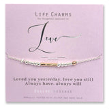 Life Charms Secret Message Love Bracelet - Gifteasy Online