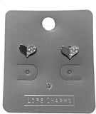 Life Charms Sparkly Heart Earrings - Gifteasy Online