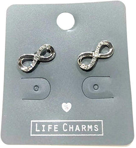 Life Charms Crystal Infinity Earrings - Gifteasy Online