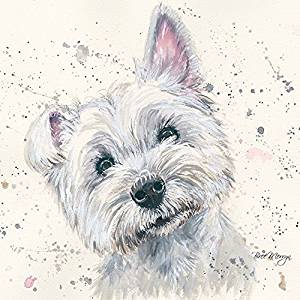 Bree Merryn Fergal West Highland Terrier Dog Canvas Print 40cm - Gifteasy Online