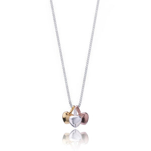Florence Trio Hearts Love Necklace By Joma Jewellery - Gifteasy Online