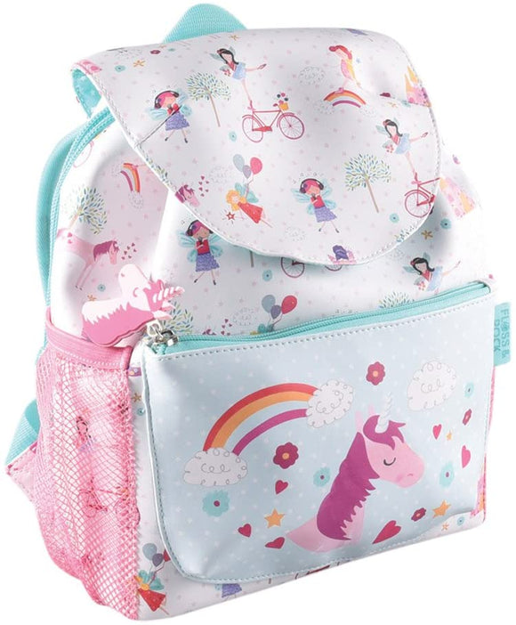 Floss & Rock Cute Childrens Toddlers School Pre-School Backpack with 2 Pockets and Waterbottle Holders (Unicorn) - Gifteasy Online