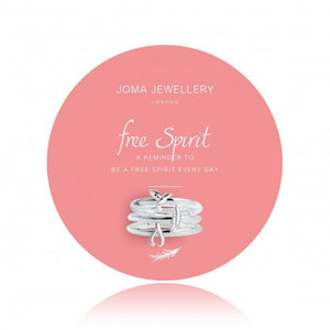 Joma Jewellery Free Spirit Rings Set by Joma Jewellery - 3 Adjustable stacking rings - Gifteasy Online