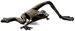 Solid Bronze Frog Stretching it's Leg by Paul Jenkins - Gifteasy Online