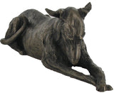 Frith Bronze Sculpture 'Chester - Lurcher Thinking' 27cm by Harriet Dunn - Gifteasy Online