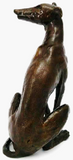 Unique Bronze Hot Cast Solid Bronze Greyhound Seated - Gifteasy Online