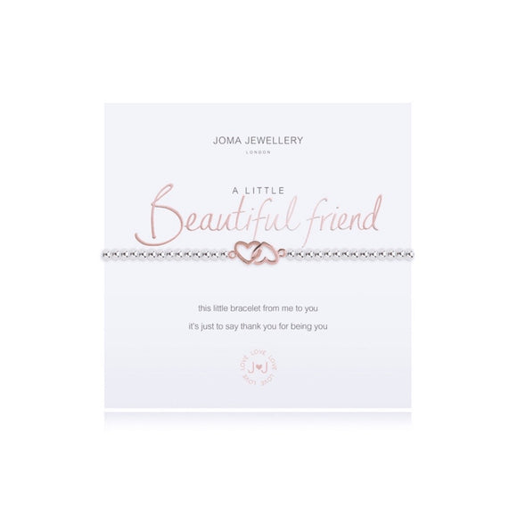 Joma Jewellery 'A Little Friendship' Heart Bracelet | Moonpig