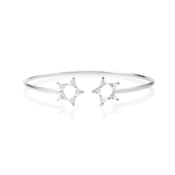 Joma Jewellery Triangle Crystal Star Bangle - Gifteasy Online