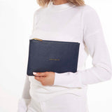 Katie Loxton London Clutch Bag - Navy - One In A Million with Giftbag and Tag - Gifteasy Online