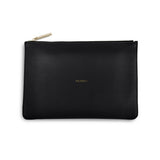 Katie Loxton Women's Ta Dah Clutch Bag, Black, 24 X 16-cm with Gift Bag and Tag - Gifteasy Online