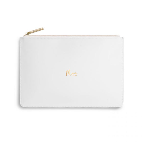 Katie Loxton Perfect Pouch Mrs   White - Gifteasy Online