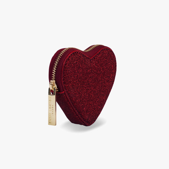 Katie Loxton Heart Coin Purse Glitter Red - Gifteasy Online