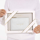 Katie Loxton Perfect Pouch Gift Set Fabulous Friend light Grey - Gifteasy Online