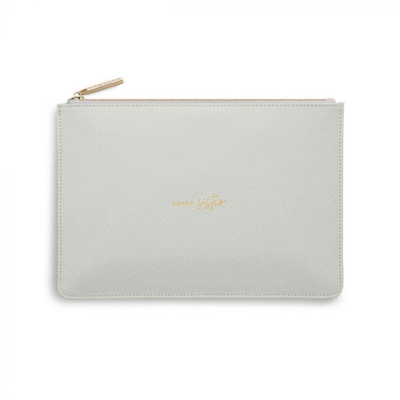 Katie Loxton Super Sister Perfect Pouch Pale Grey - Gifteasy Online