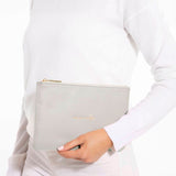 Katie Loxton One in A Million Pale Grey Perfect Pouch - Gifteasy Online