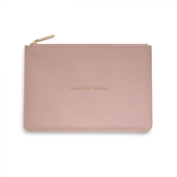 Katie Loxton Champagne Please Perfect Pouch Pink - Gifteasy Online