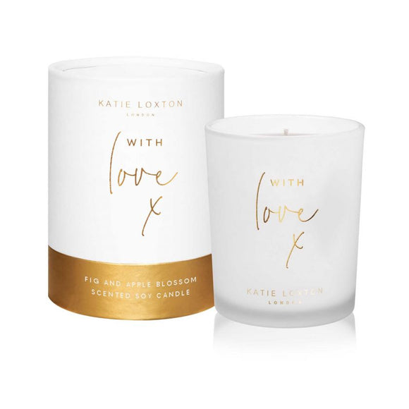 Katie Loxton With Love Scented Candle Apple Blossom and Fig - Gifteasy Online