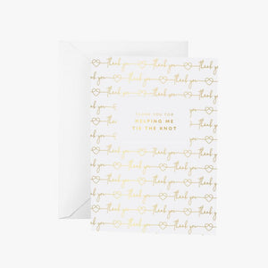 Katie Loxton Thank You For Helping Me Tie The Knot  Card - Gifteasy Online