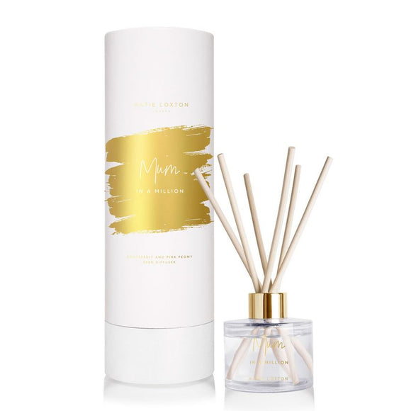 Katie Loxton SENTIMENT REED DIFFUSER | MUM IN A MILLION | GRAPEFRUIT & PINK PEONY | 100ML - Gifteasy Online