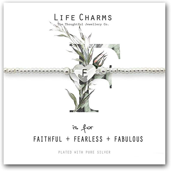 Life Charms F is for Bracelet - Gifteasy Online