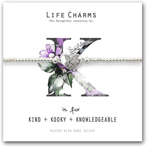 Life Charms K is for Bracelet - Gifteasy Online