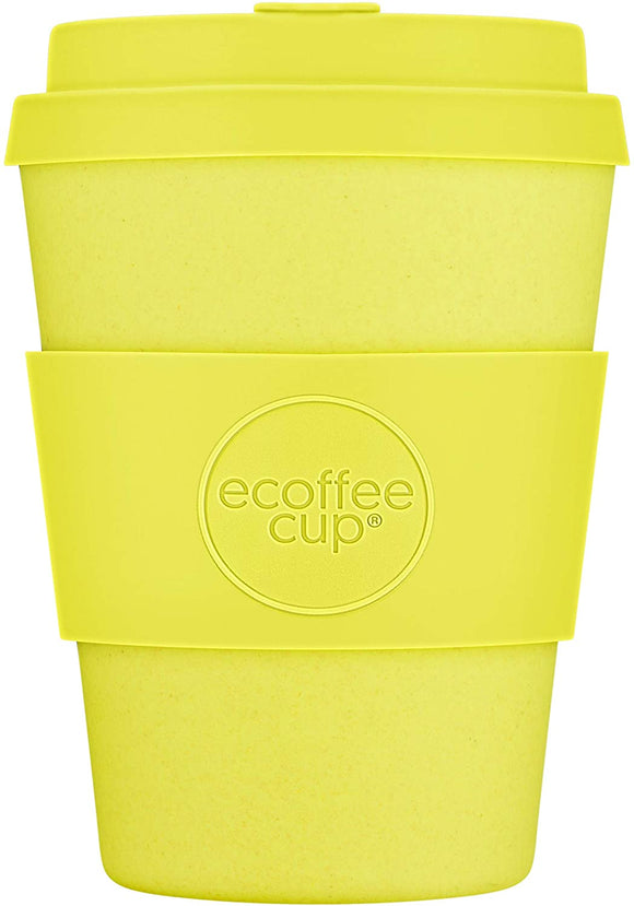 Ecoffee Cup: Like a Boss with Yellow Silicone 12oz, Reusable and Eco Friendly Takeaway Coffee Cup - Gifteasy Online