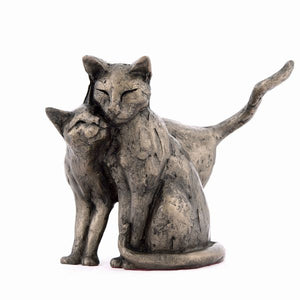 Frith Sculpture Making Friends Bronze Cat Sculpture by Paul Jenkins - Gifteasy Online