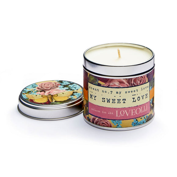 LoveOlli Scented Tin Candle My Sweet Love - Gifteasy Online