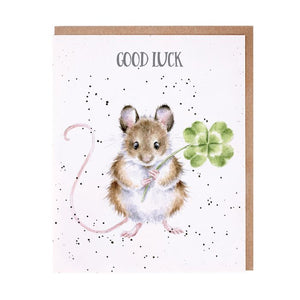 Wrendale ' Little Clover' Good Luck Card - Gifteasy Online