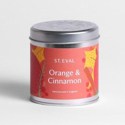 St Eval Orange and Cinnamon Scented Candle Tin - Gifteasy Online