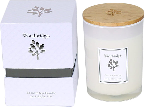 Woodbridge Orchid & Bamboo Medium Soy Candle - Gifteasy Online