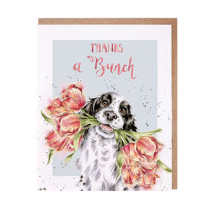 Wrendale "Thanks A Bunch ' Thank you Card - Gifteasy Online