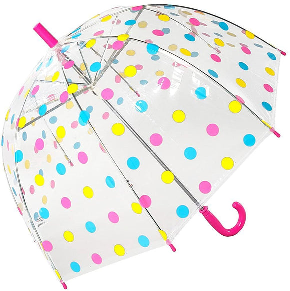 Susino Childrens Clear Dome Umbrella Polka Dot Design - Gifteasy Online