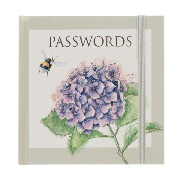 Wrendale 'Busy Bee Hydrangea' Password Book - Gifteasy Online