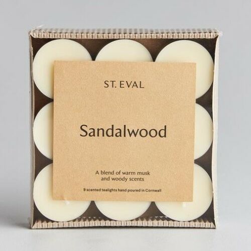 St Eval Sandalwood set of 9 Tealights - Gifteasy Online