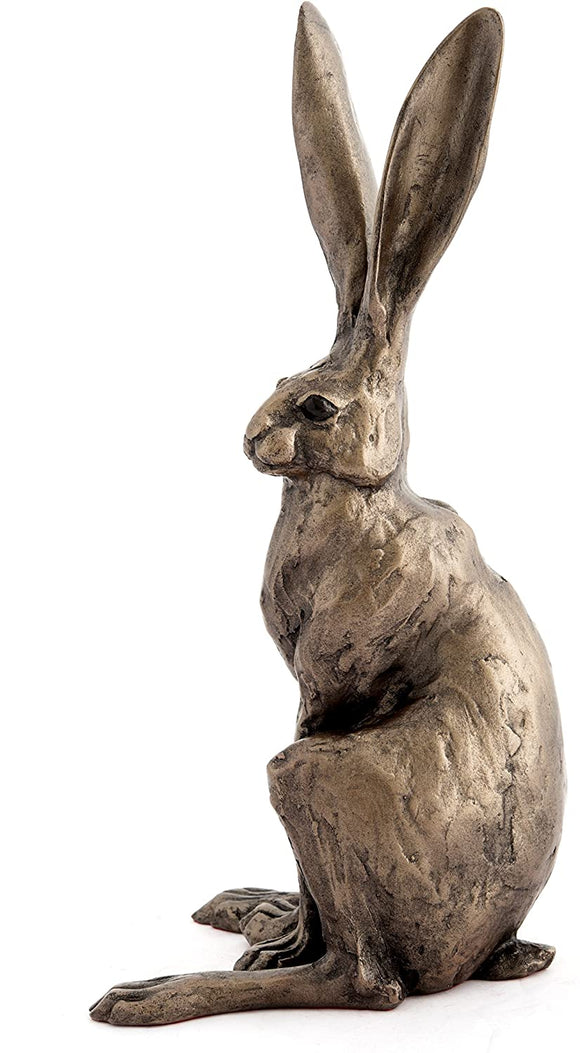 Frith Paul Jenkins - SITTING HARE MEDIUM- Bronze Resin Sculpture New - Gifteasy Online