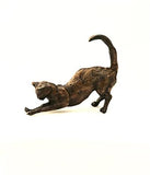 Solid Bronze Stretching Cat by Paul Jenkins - Gifteasy Online