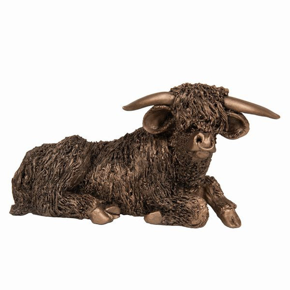 Frith Sculptures  Highland Bull Resting - Gifteasy Online