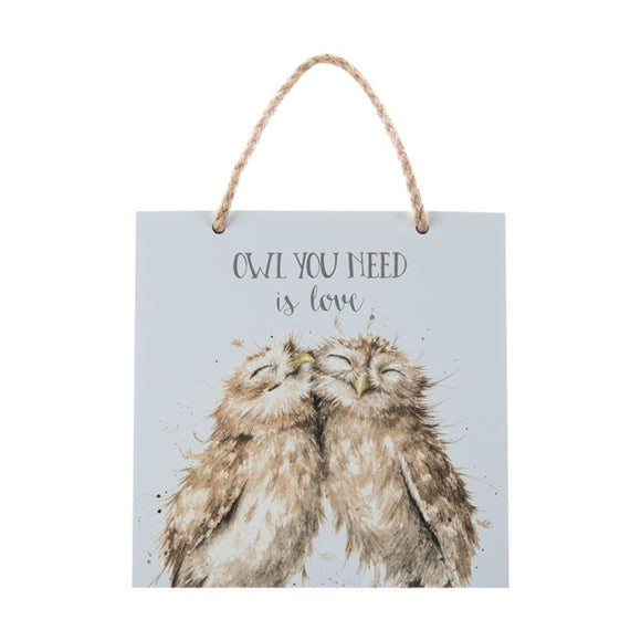 Wrendale All You Need is Love Wooden Plaque - Gifteasy Online