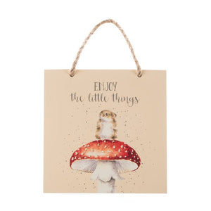 Wrendale Enjoy The Little Things Wooden Plaque - Gifteasy Online