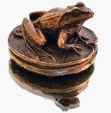 Unique bronze Hot Cast Solid Bronze Frog - Gifteasy Online